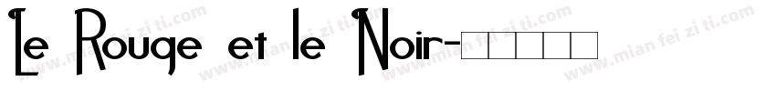 Le Rouge et le Noir字体转换